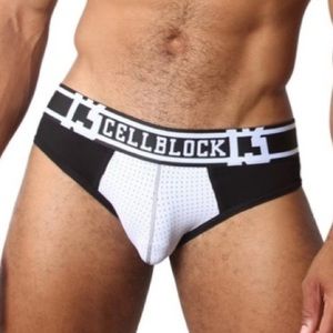 CELLBLOCK 13 White Relay Mesh Brief